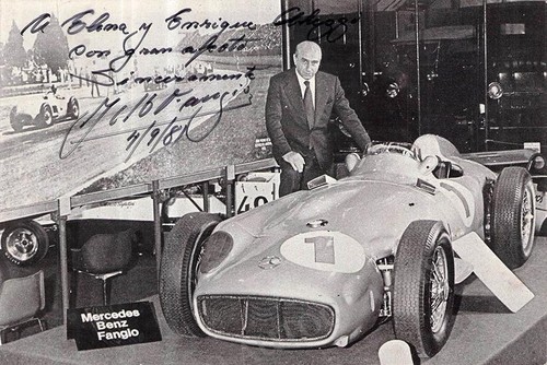Autografo juan manuel - autografo, fangio